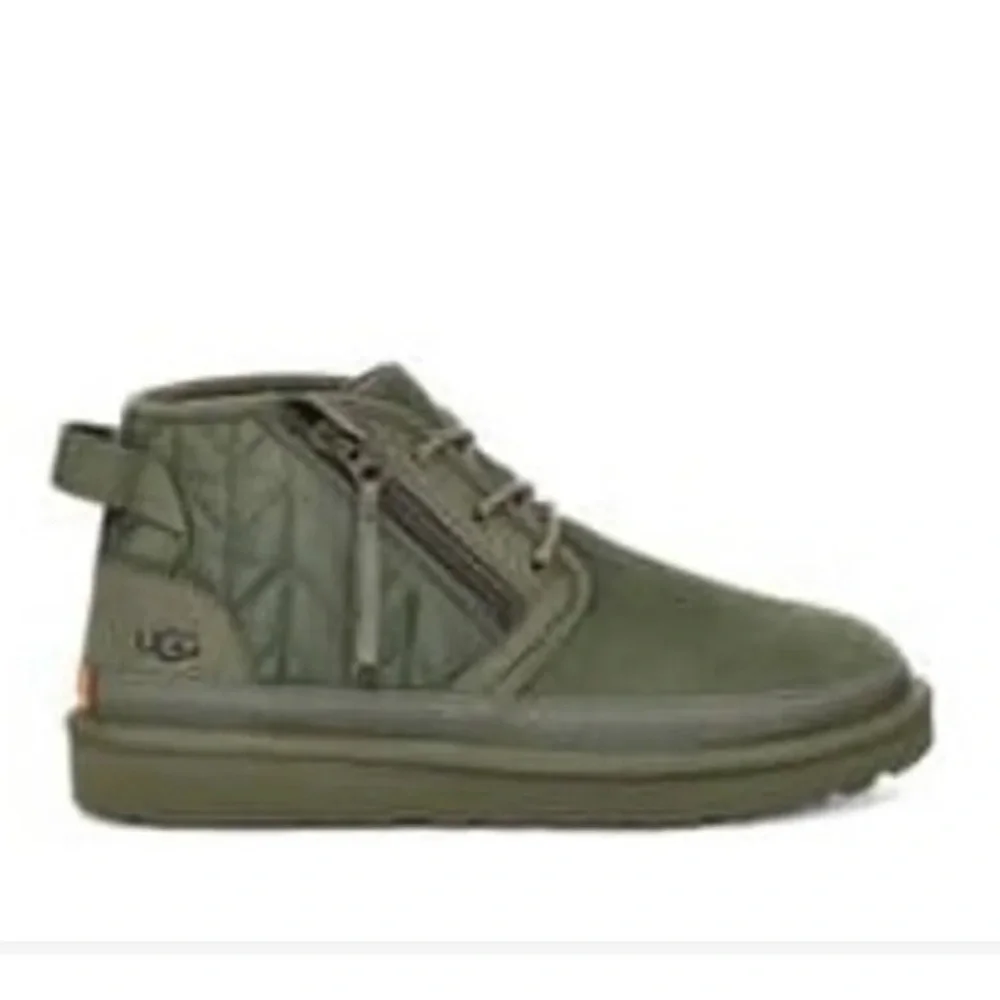 UGG Mens Size 8 Neumel Zip Quilting Chukka Boot Moss Green 1114194 Shoes - Picture 9 of 10